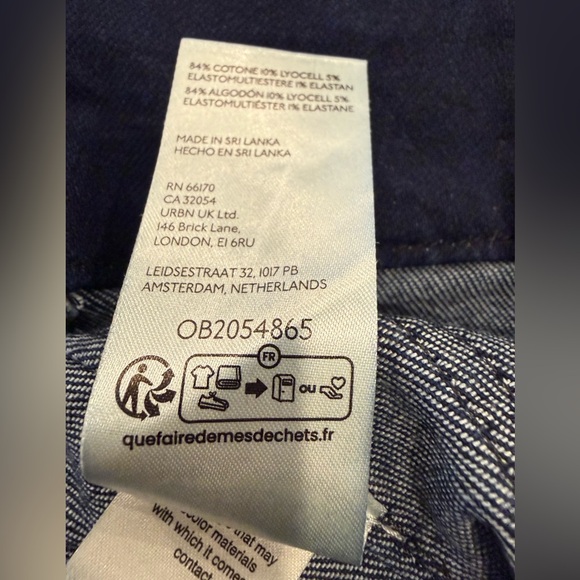 Anthropologie Maeve Colette Floral Print Denim Pants 32 Wide Leg High Rise - Picture 8 of 11